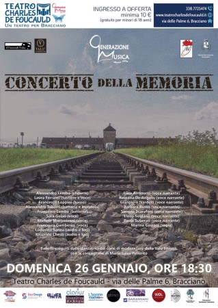 Generazione Musica presenta il “Concerto della Memoria” - Domenica 26 Gennaio